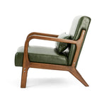 Glitzhome Set of 2 Mid-Century Modern PU Leather Accent Chairs - 30.75H with Cushions (25.75W x 33.75D) - image 28