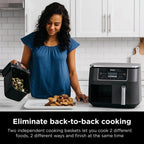 Ninja Foodi 10QT 6-in-1 DualZone Smart XL Air Fryer, 2 Independent 5QT Baskets, Smart Cook Thermometer, Match Cook, Smart Finish, Air Fry, Roast, Bake, Dehydrate, Reheat, Grey, DZ550 - image 21