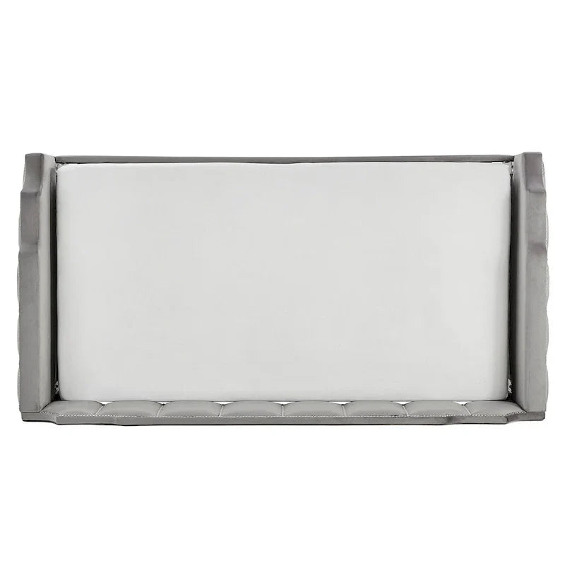 iNSPIRE Q Modern Chareau Glam Grey Velvet Daybed - image 9