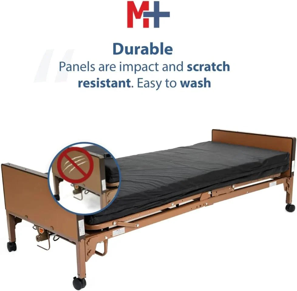 Fully electric hospital bed set, foam mattress, half side rails - image 5