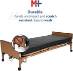 Fully electric hospital bed set, foam mattress, half side rails - image 5