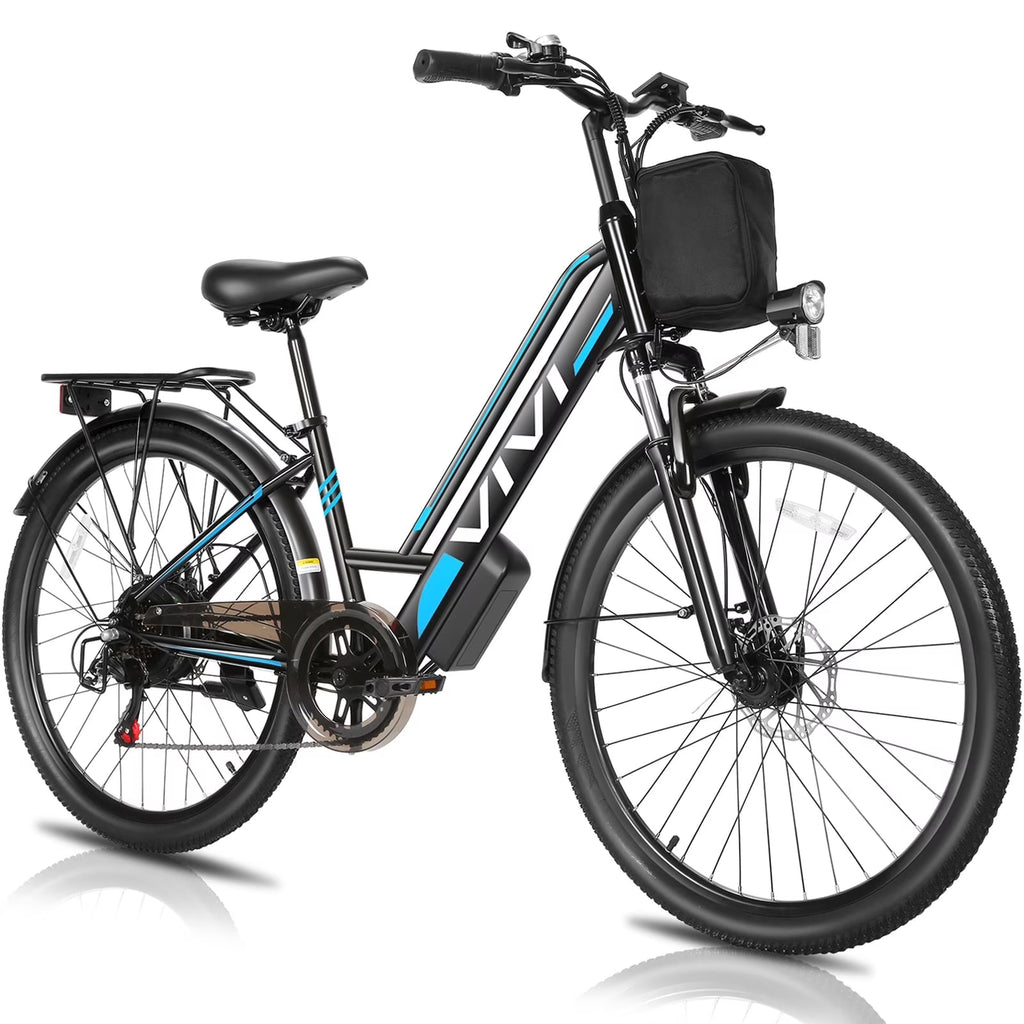 Vivi Electric Bike 26" City Commuter Electric Bike 48V 500W Step - Through Electric Bike 19.8MPH Electric Cruiser - image 1