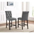 Roundhill Furniture Leviton 5-Piece Counter Height Dining Set in Antique Black Wood Finish - image 18