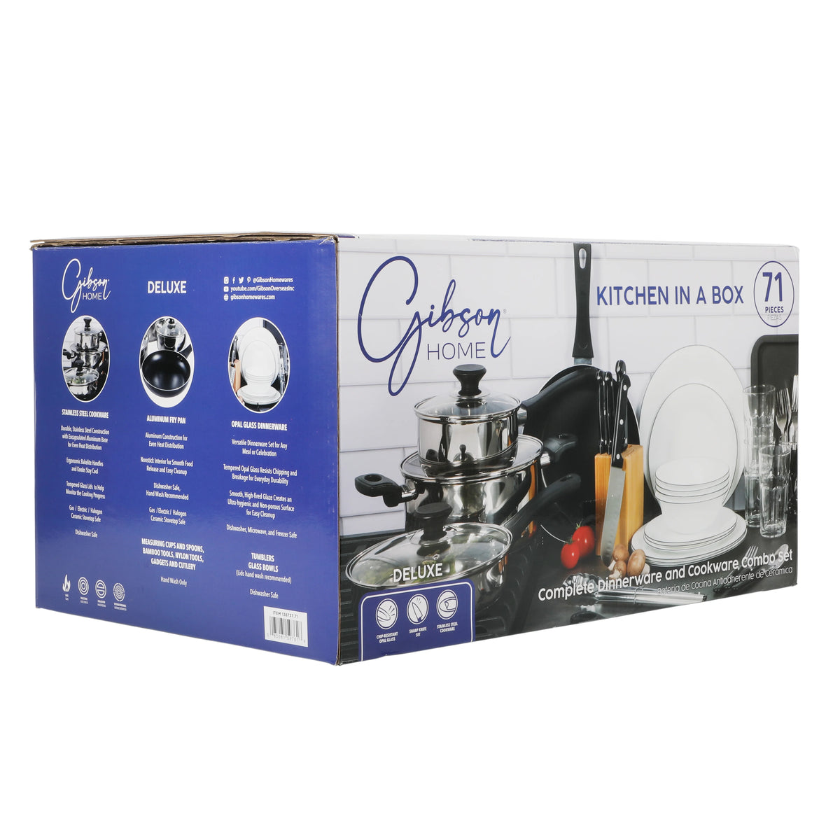 Gibson Home 71-Piece Stainless Steel Silver Cookware Combo Set - image 41