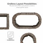 RTS Home Accents Rock Lock Raised Garden Bed Curved Rock (Pack of 4) - image 4