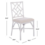 Set of 2 SAFAVIEH Maye Rattan Accent Chairs with Cushions - Dimensions: 18.5" W x 20.9" L x 35.8" H - image 6