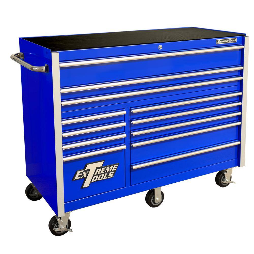 Extreme Tools THD Series 55 in. 12-Drawer Roller Cabinet Tool Chest in Blue THD552112RCBL - image 1