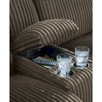 Signature Design by Ashley Top Tier 3-Piece Reclining Sectional Sofa with Chaise - Dimensions: 105W x 74D x 41H - image 6