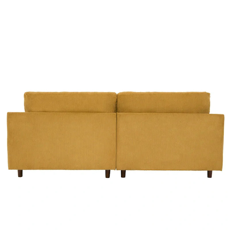 90-Inch Oversized Corduroy Sofa for Living Room with Reversible Cushions - image 9