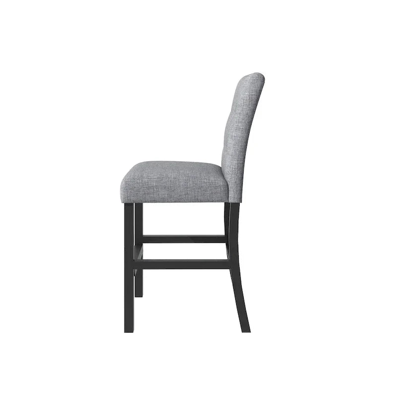 5 Piece Counter Height Dining Set, Wood Dining Table Set with Rectangle Table and 4 Upholstered High Back Chairs - image 16