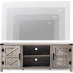 Rustic Farmhouse Barndoor TV Stand - Entertainment Center for TVs up to 70 Inches - image 23
