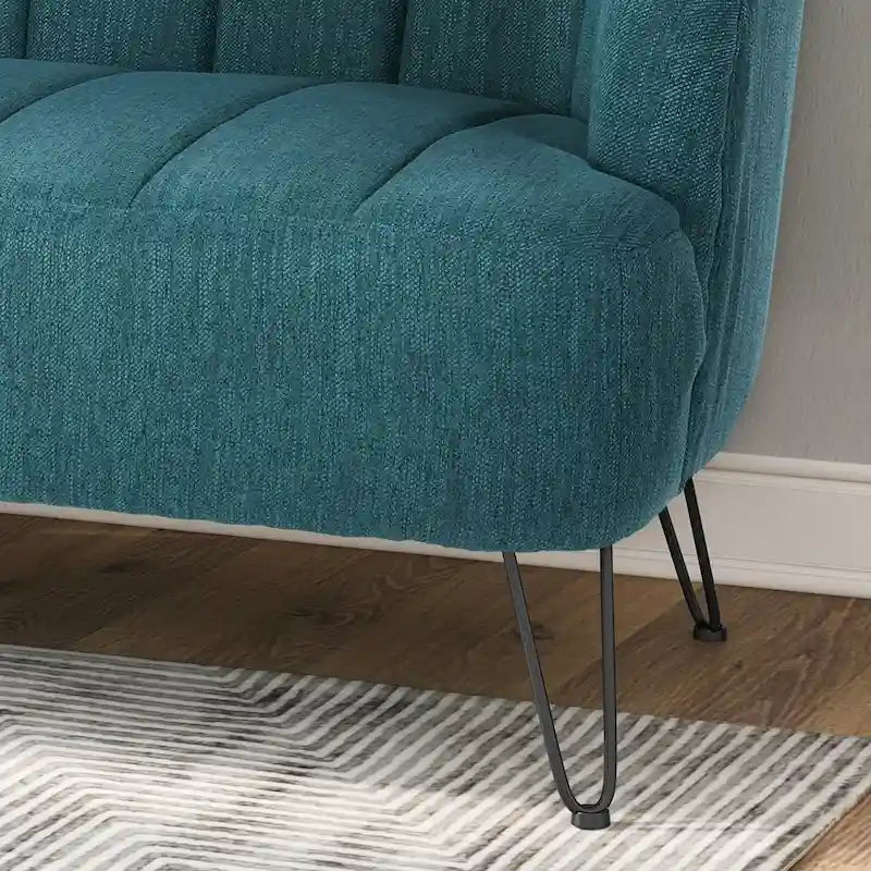 Christopher Knight Home Lupine Contemporary Fabric Loveseat with Hairpin Legs - image 10