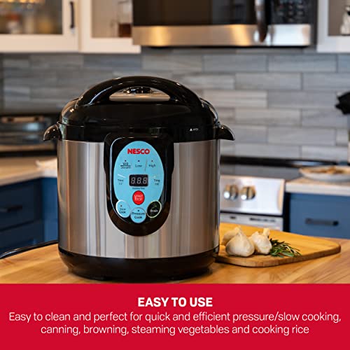 NESCO NPC-9 Smart Electric Pressure Cooker and Canner, 9.5 Quart, Stainless Steel - image 3