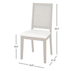 Set of 2 Westbury Solid Wood Cane Dining Chairs by Simple Living - image 7