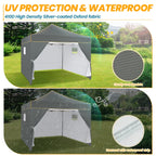 Hoteel 10x15 Heavy Duty Canopy Tent with 4 Sidewalls,Pop up Canopy for Parties Wedding,Commercial Easy up Gazebo with Roller Bag,UV 50+ &,Black - image 29