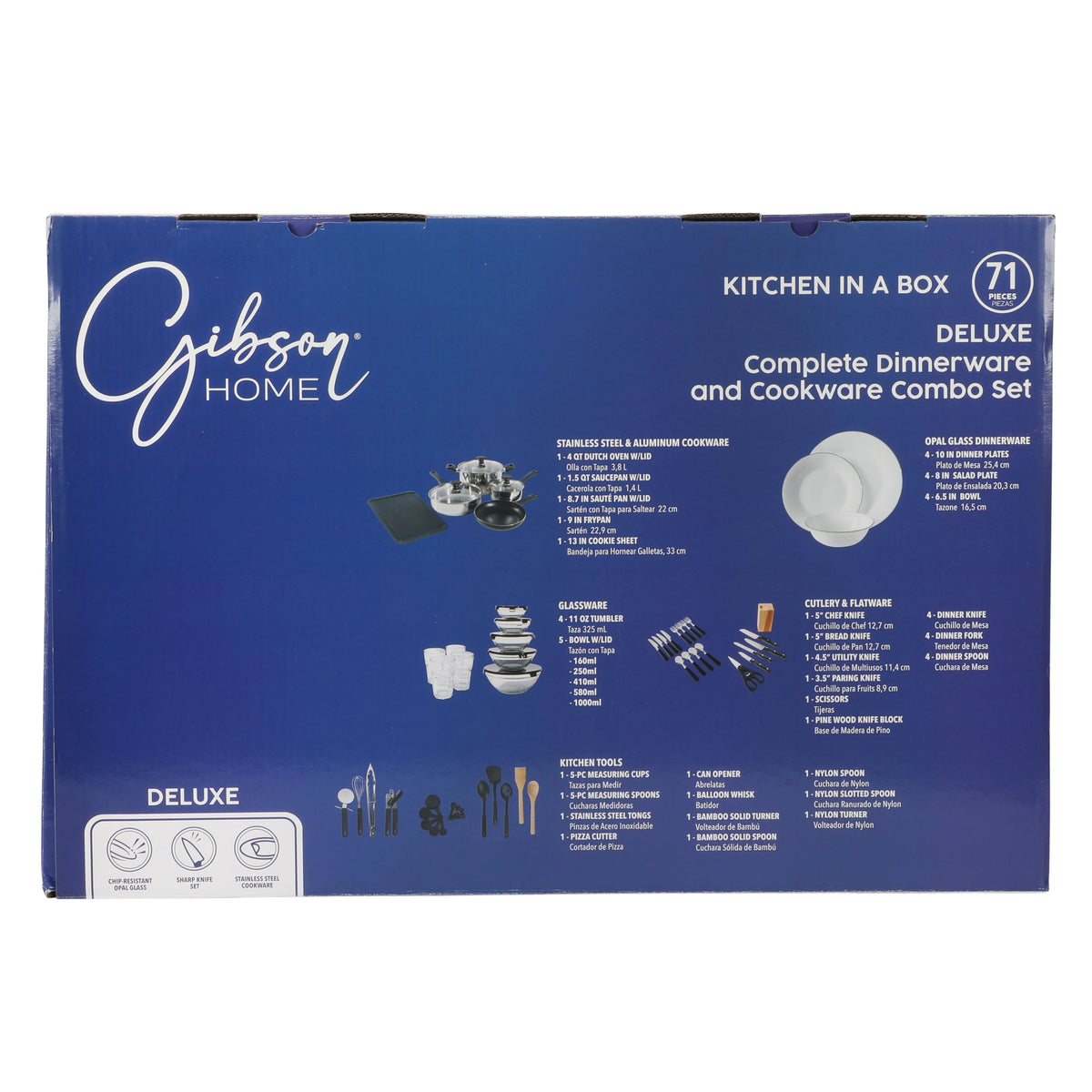 Gibson Home 71-Piece Stainless Steel Silver Cookware Combo Set - image 43