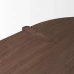 Sohan Dark Elm Oval Dining Table - Dimensions: 91.0L x 38.0W x 30.0H - image 5