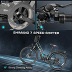 Vivi Electric Bike 26" City Commuter Electric Bike 48V 500W Step - Through Electric Bike 19.8MPH Electric Cruiser - image 14