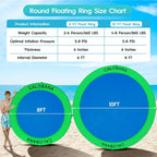 Round Floating Ring Hammock - Heavy Duty Inflatable Raft - image 30