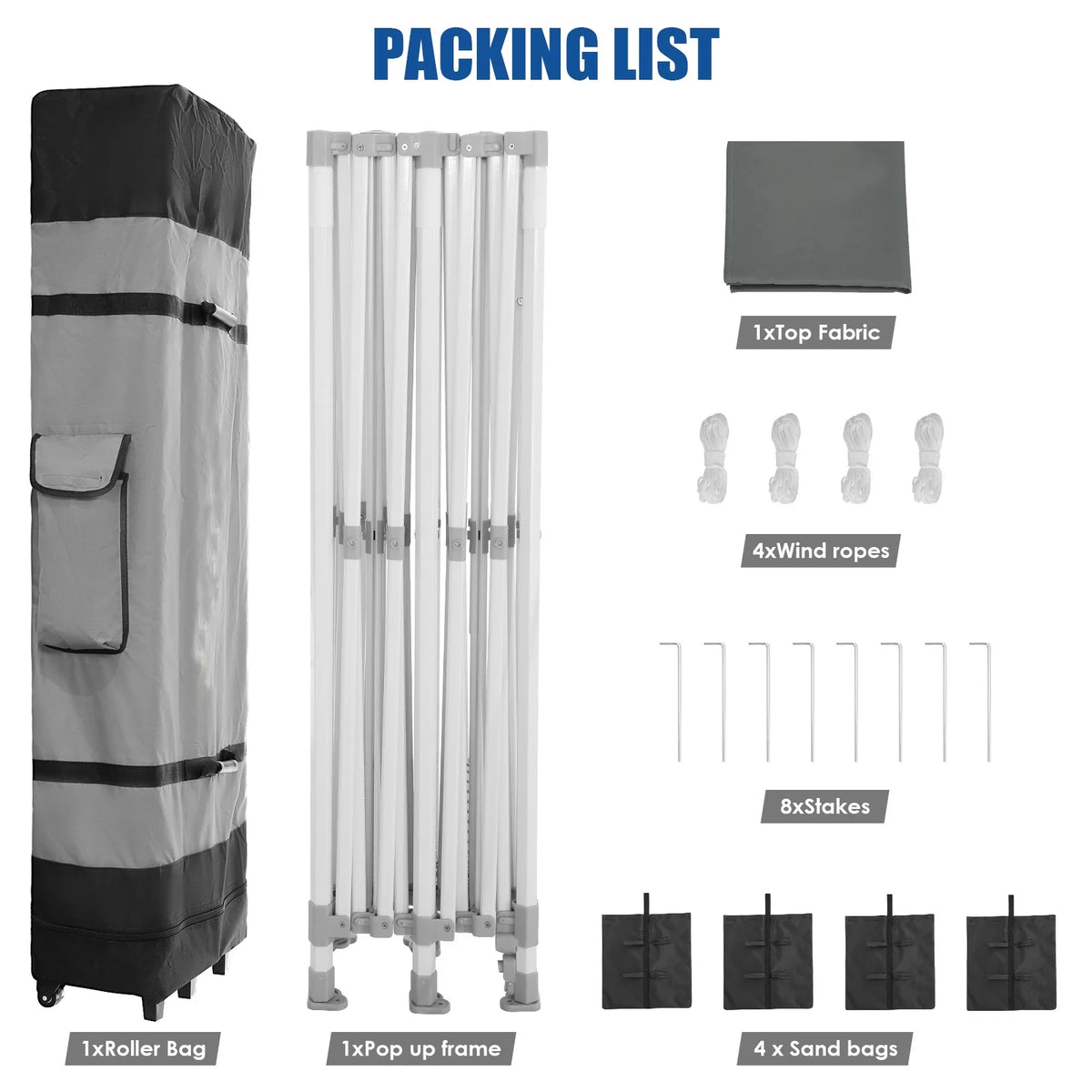 HOTEEL 10x15 Heavy Duty Canopy Tent ,Pop up Canopy for Parties Wedding,Commercial Easy up Gazebo with Roller Bag,UV 50+ &,White - image 46