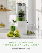J2 Cold Press Juicer Self Feeding for Hands Free Operation with Wide Mouth Hopper for Whole Recipe Loading, Zero Waste Masticating Juicer For More Juice, Less Pulp Easy Cleanup & Assembly - image 2