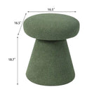Adeco Large Soft Mushroom Ottoman - Versatile Foot Stool for Living Room and Bedroom - image 15