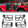 Off Road Safari Tubular Doors Compatible with 2018-2023 Wrangler JL 4 Door – Set of 4 Fat Tube Half Doors for Adventure - image 1