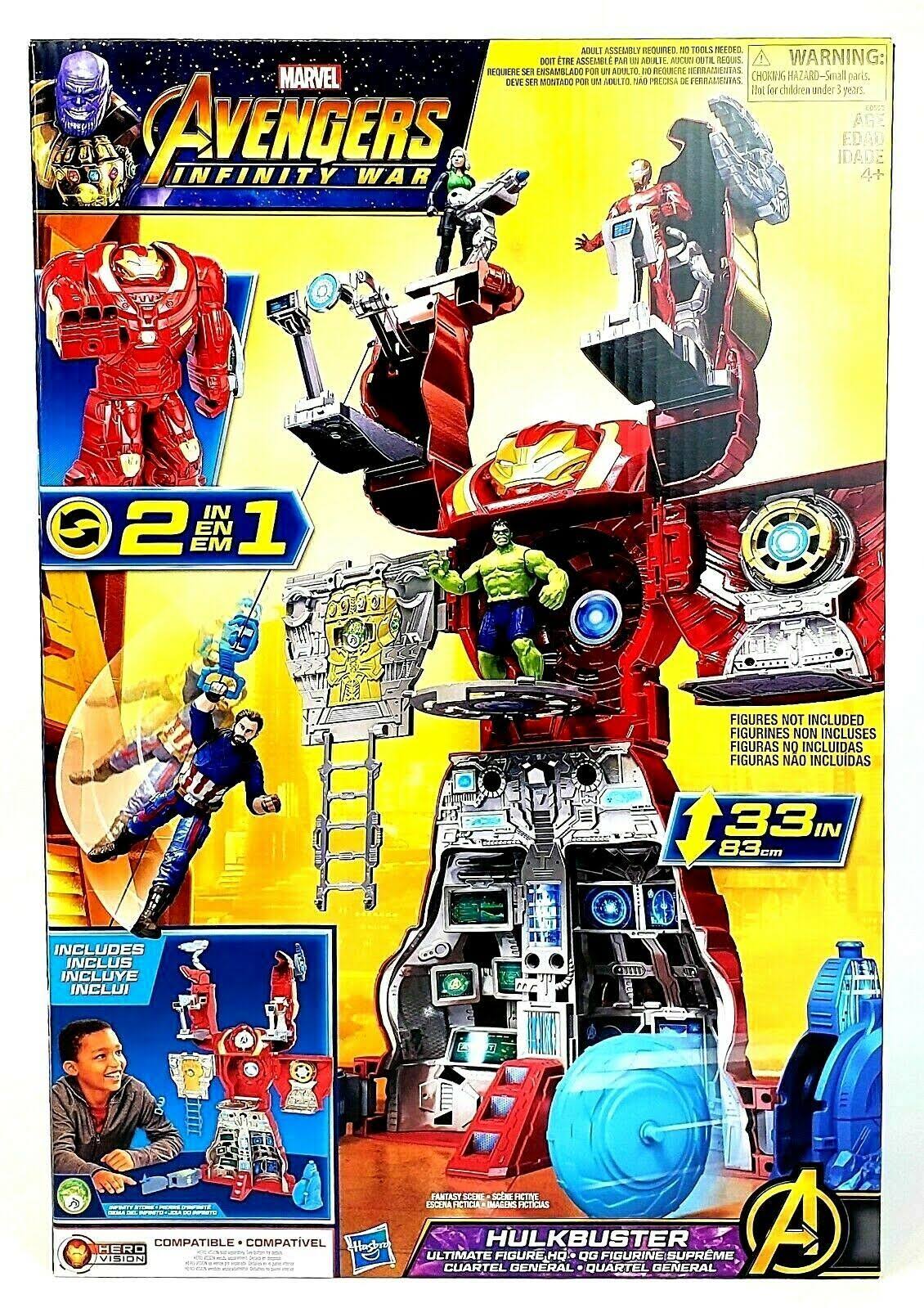 Hasbro Marvel Avengers Infinity War Hulkbuster HQ Playset with Tower, Launcher & Zipline - image 2
