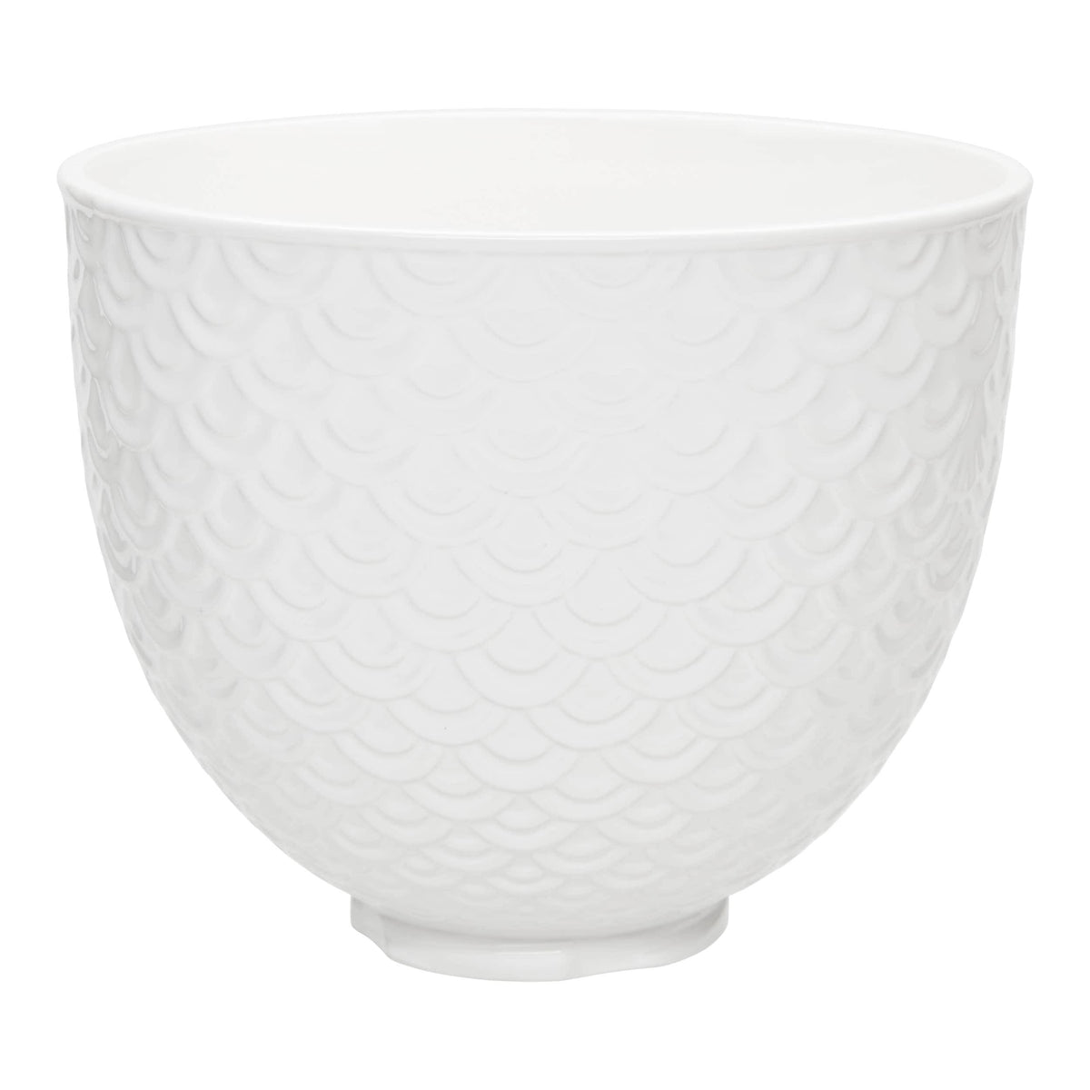 KitchenAid 5 Qt. Mermaid Lace Ceramic Bowl White - image 1