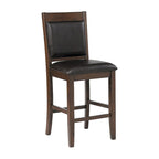 9-Piece Counter Height Dining Set in Ferrara Walnut and Brown - image 4