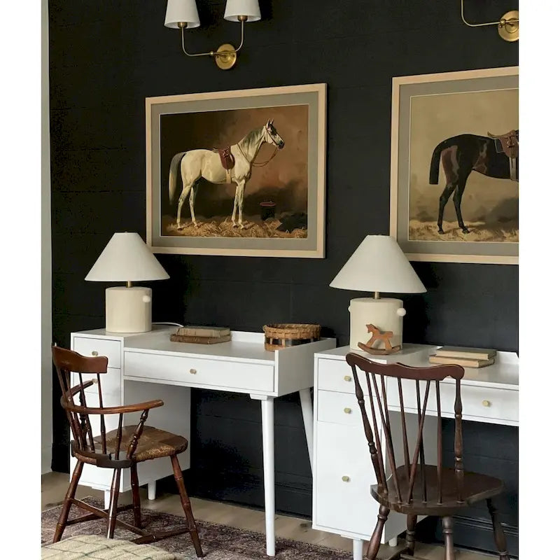 Nathan James Daisy Modern Farmhouse Desk with Storage and Brass Accents - image 2