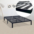 Sturdy King Metal Platform Bed Frame with Durable Slats - image 2