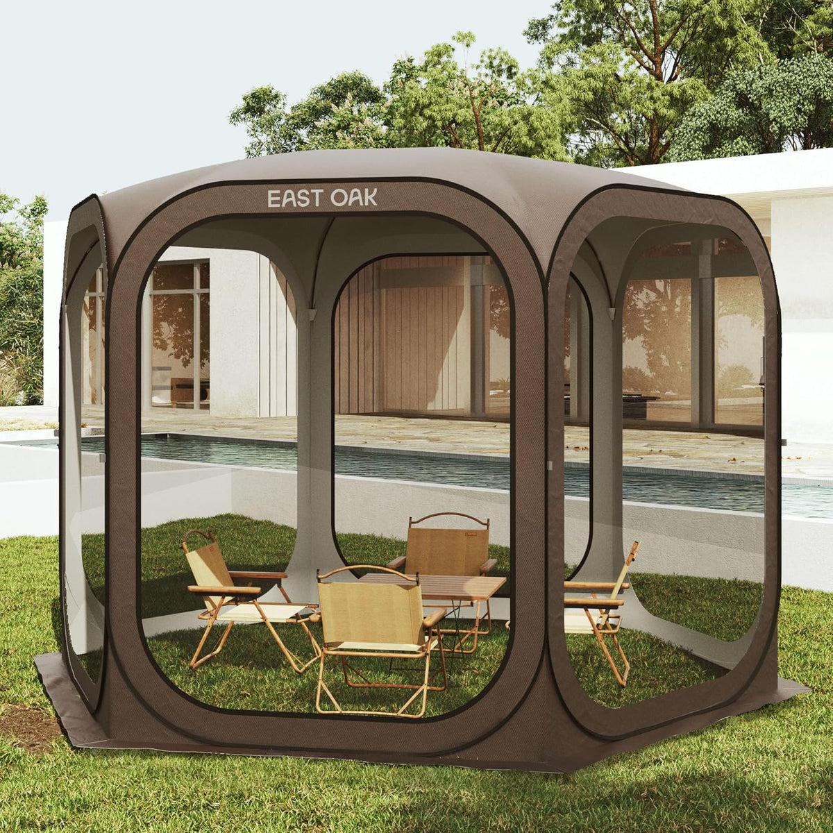 East Oak Screen House Tent Pop-Up, Portable Screen Room Canopy Instant Screen Tent - image 2