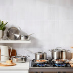 MultiClad Pro Stainless-Steel Cookware 13-Piece Cookware Set, Silver - image 2