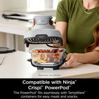 Ninja Crispi 4-in-1 Portable Glass Air Fryer Cooking System, 1500W, 4QT & 6-Cup TempWare Glass Containers with Storage Lids, Microwave, Freezer & Dishwasher Safe - image 45