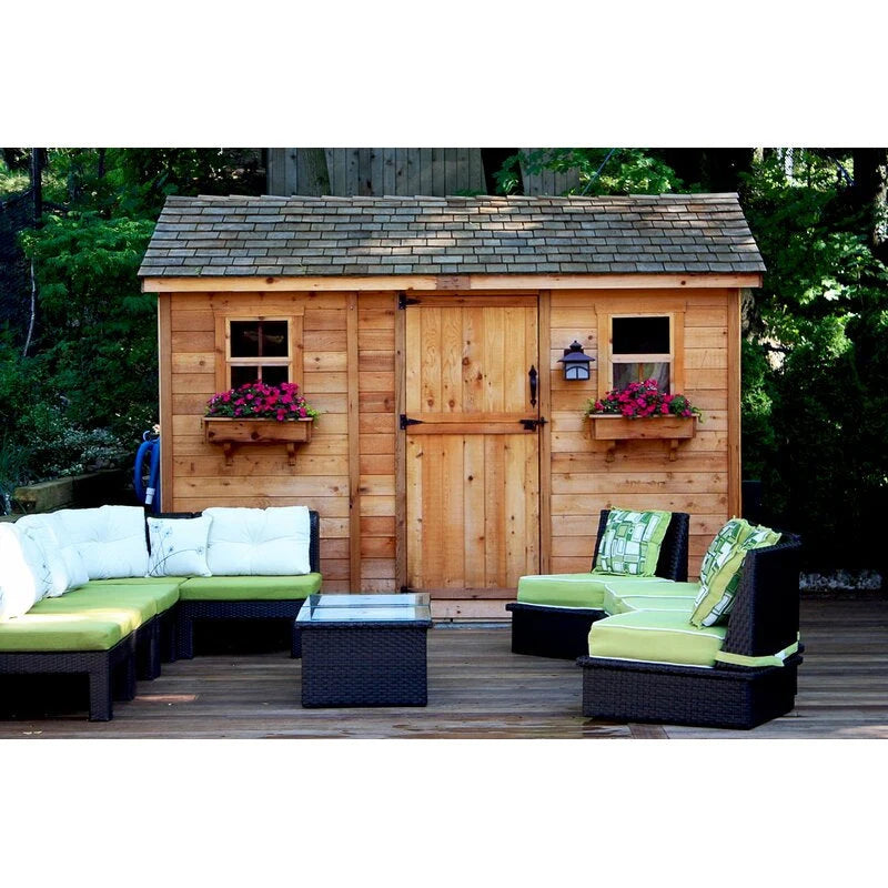 Cabana 12 ft. W x 8 ft. D Wood Storage Shed - image 5