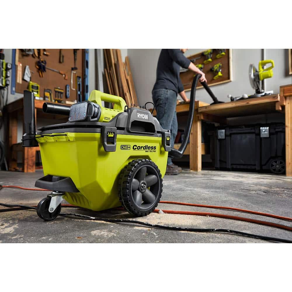 ONE+ 18V Cordless 6 Gal. Wet/Dry Vacuum Kit with 4.0 Ah Battery, Charger and Vacuum Accessories P770KN - image 9