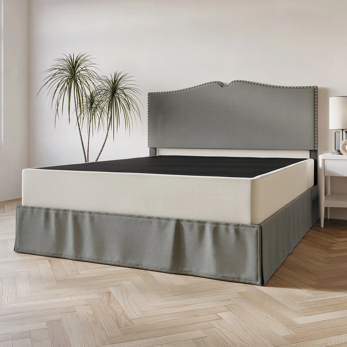 CraftPorch Solid Wood 8-Inch Box Spring Foundation with Wood Slats - image 3