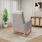 Ergonomic High Back Rocking Chair with Adjustable Footrest - image 35