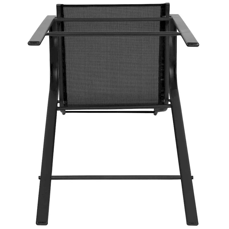 Set of 4 Outdoor Barstools with Flexible Comfort Material - Patio Seating - image 13