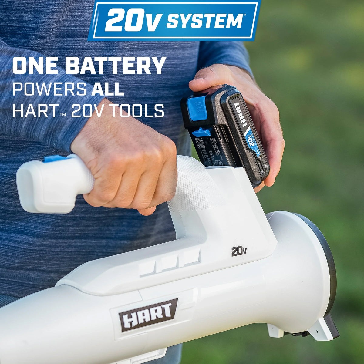 Hart 20-Volt 200 CFM Bazooka Blower Kit, (1) 20-Volt 2Ah Lithium-Ion Battery and Charger - image 3