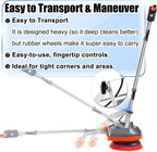 Commercial Floor Scrubber Machine with Brushes and Pads, Heavy Duty Floor Buffer Polisher and Cleaner- Deep Cleaning Tile and Grout, Hardwood Floors and Carpets without Getting on Hands and Knees - image 5