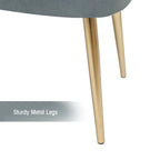 Adeco Velvet Footrest Bench with Metal Legs - Stylish Bed End Stool and Dressing Chair - image 23