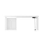 Modern White Adjustable Workstation - 70.9W Dining Table & Office Desk - image 9