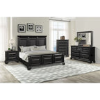 Roundhill Furniture Renova Vintage Black Wooden Bedroom Collection - image 28