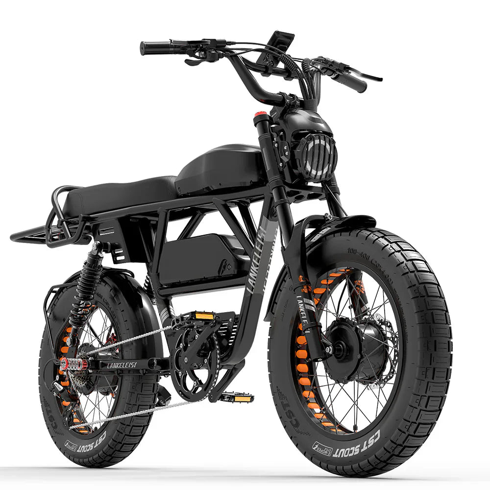 Lankeleisi X-Black Knight 1000W*2 Dual Motor 20" Fat Bike Fully E-Mountainbike 45Ah - image 1