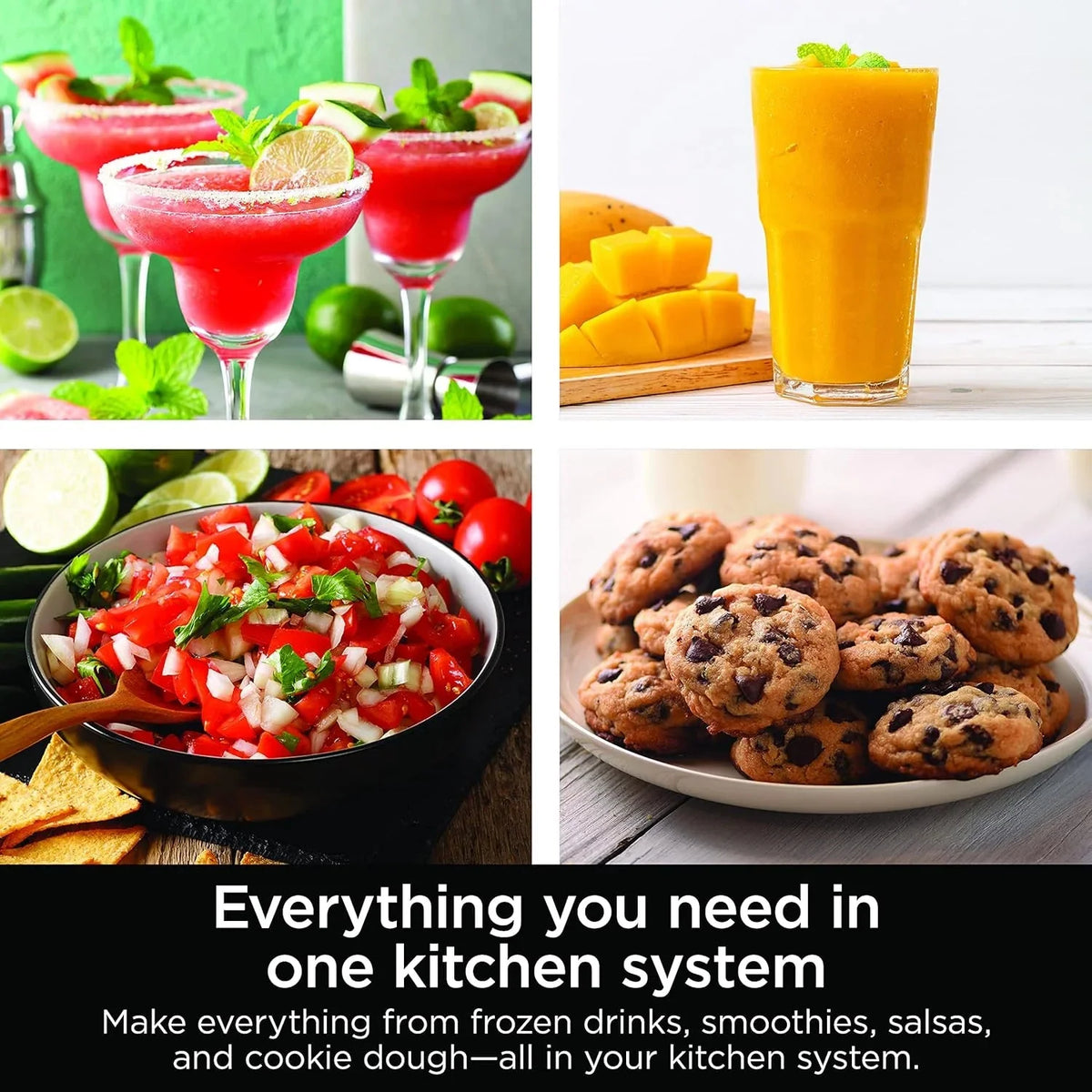 Ninja Blender, Mega Kitchen System, 1500W, 4 Functions for Smoothies, Processing, Dough, Drinks & More, with 72 Blender Pitcher, 64 Processor Bowl, 2 Nutri Cups + Lids, Black, BL770 - image 12