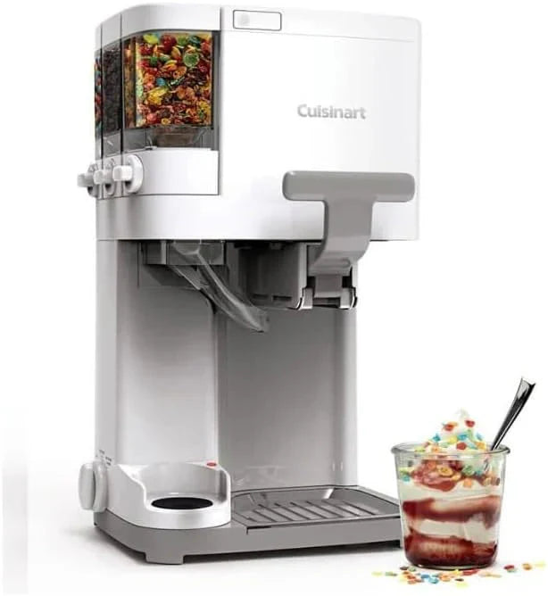 Cuisinart Soft Serve Ice Cream Machine- Mix It In Ice Cream Maker for Frozen Yogurt, Sorbet, Gelato, Drinks 1.5 Quart, White, ICE-48 - image 6
