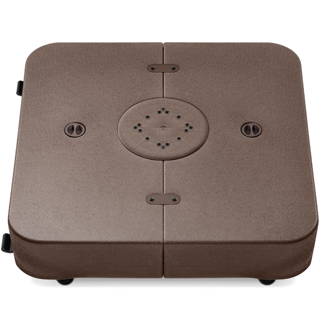 Best Choice Products Heavy-Duty Outdoor Cantilever Base Stand w/ Wheels, Locks, Fillable 330lb Capacity - Black - image 22