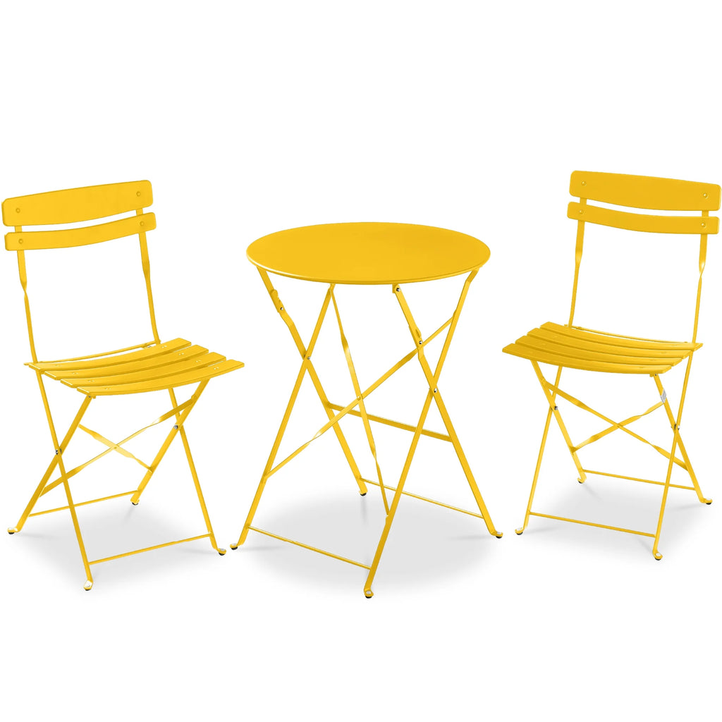 Best Choice Products 3-Piece Small Bistro Set, Folding Patio Furniture Set of 2 Chairs and Table - Black - image 117